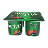 Activia&nbsp;&nbsp;lowfat yogurt, 4-4oz cups, mixed berry Full-Size Picture